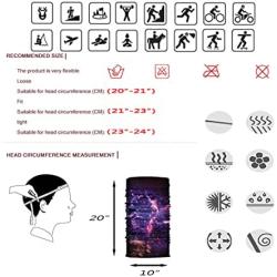 ELANE Neck Gaiter Kit, Cooling Gaiter Mask,Face Scarf Bandana Mask for Women Men Bike Motorcycle Hiking Fishing