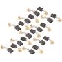 sourcing map Carbon Brush Electric Drill Motor Rotary Power Tool 6.5 x 13.5 x 17mm 10Pairs