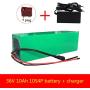 Jieoto 36V 10000mAh 10S 4P Electric Bicycles Battery Pack 10AH Lithium Battery Pack for 750W 500W 350W 250W 200W Motors for Electric Scooters Electric Tools with Charger