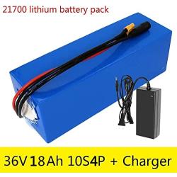Jieoto 36V 18AH E-Bike Battery Electric Bike Lithium Battery Pack with Charger for Electric Bike Scooter Moped Go-Kart Tricycle Golf Cart 500W 350W 250W 200W Motor