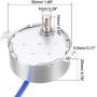uxcell Metal Gear Electric Synchronous Motor AC 100-127V 5-6RPM 50-60Hz CCW/CW 4W