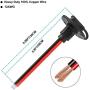 iMESTOU SAE Plug Solar SAE Socket Weatherproof Sidewall Port DIY Cord 12AWG SAE Cable Quick Disconnect Solar Panel Mount for Motorcycle Solar Generator Battery Chargers (2PCS)