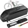 Jieoto E-Bike Lithium-ion Battery 48V 12.5AH Ebike Battery with Charger and BMS Protection Board Safe Lock, for E-Bike Battery 250W 350W 500W 650W Motor