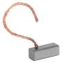 100pcs J420 Motor Carbon Brushes, Miniature Diaphragm Pump Motor Carbon Brushes for Power Tool Generic Electric Motor Replacement, 6 x 6 x 15mm