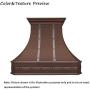 SINDA Wall Mount Hand-Crafted Copper Range Hood with High Airflow Centrifugal Blower, Includes SUS 304 Liner and Baffle Filter, High CFM Vent Motor, 36