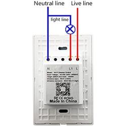 US WiFi Smart Timer Switch Glass Panel Wall Touch Curtain Roller Shutter Electric Motor Switch Controller by Tuya Smart Life App Voice Remote Control Works with Google Home Alexa for Smart Home
