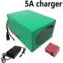 Jieoto 24V 30AH Battery Lithium Battery 30000mAh for Electric Bicycle Moped/Electric/Li Ion Battery Pack with Charger, for 200W ~ 500W Motor