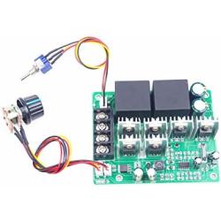 KNACRO DC Motor Speed Governor DC 12V 24V 36V (10-55V) 40A Forward/Stop/Reverse 2000W Max 0-100% Speed Range Pre-wired Models
