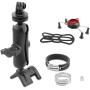 GUAIMI Motorcycle Phone Mount Holder with Camera Rack Cell Phone Holder Bracket Universal fits Rails 1
