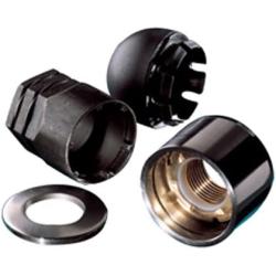 McGard 74040 Marine Propeller Lock Set (M18 x 1.5 Thread Size) - Honda/Yamaha/Suzuki - Set of 1, Black