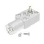 AZSSMUK DC 12V 95RPM Worm Geared Small Motor 6mm Female Shaft High Torque Turbine Reducer