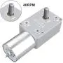 DC 12V Reversible High Torque Turbo Worm Gear Box Reduction Electric Motor(40RPM) DC 12V Reversible High Torque Turbo Worm Gear Box Reduction Electric Motor(40RPM)