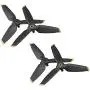 Propeller Spare Blades for DJI FPV Drone Accessories (Gold) - Gift Propeller Motor Dust-Proof Protection Cover
