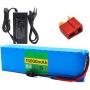Jieoto 24V 15Ah 7S 6P Rechargeable Lithium Battery Pack 29.4V E-Bike Lithium-ion Battery Fit for 100W-500W Motor for Electric Scooters Airplane Model Power Tools with Charger