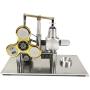 Moteur Stirling Teerwere, Modèle de Moteur Stirling avec Générateur, Expérience Scientifique, Jouet de Moteur avec Ampoule Gyroscopique Lumineuse et Dispositif de Mesure de Tension (Couleur : Or, Taille : Unique) Moteur Stirling Teerwere, Modèle de Moteur Stirling avec Générateur, Expérience Scientifique, Jouet de Moteur avec Ampoule Gyroscopique Lumineuse et Dispositif de Mesure de Tension (Couleur : Or, Taille : Unique)