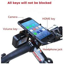 GUB Bike Phone Mount Holder,Bicycle Handlebar Phone Holder Mount Universal Adjustable Rotating Cradle Clamp for Mountain Bike Motorcycle,Fits for iPhone,Samsung Galaxy Android Phones (RED88)