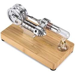 Sunnytech Low Temperature Stirling Hot Air Stirling Engine Twin Flywheels Education Toy LT001-M14-06-S