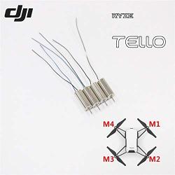 RYZE Tello 8520 Coreless Genuine CW CCW Motor for DJI Tello 720P Camera WiFi FPV Mini Drone Quadcopter Repair Accessories (Genuine M3 Motor (Long Black/White Line))