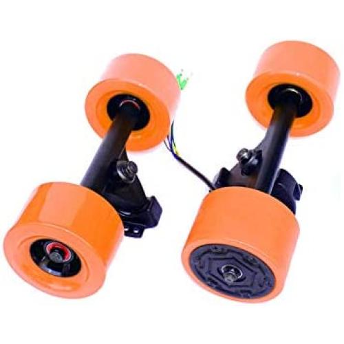 L-faster Electronic Longboard Hub Motor Kit Skateboard Brushless Motor Wheel with Truck Electric Board Dual Motor Drive Remote Controller