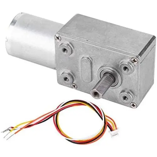 DC 12/24V Brushless Worm, Electric Motors Fan Motors Motor Speed Reduction Gear Motor for Robots Locks DIY, Gear Motor 4~150Rpm [12V 10RPM]