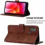 LEMAXELERS Wallet Case for Motor G Power 2022, Motor G Power 2022 Case Magnetic PU Leather Flip Case with Card Holders Kickstand Case Shockproof Protection Case for Motorola G Power 2022 Brown YB2