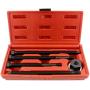 ABN Long Reach Harmonic Balancer Installer Kit – 5 Piece Harmonic Balancer Pulley Puller Set Damper Puller Kit