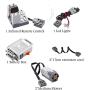 YYUNA Power Functions Motor Kit, 6Pcs Building Blocks Power Kit with 2Medium Motor, 1Battery Box, 15CM Extension Cords, LED Lights, Programming Education Toys Accessories
