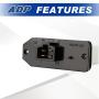 ADP HVAC Blower Motor Fan Resistor Compatible with Dodge & Jeep Vehicles - Ram 1500, 2500, Grand Cherokee, Concorde - Replaces # 973-020, 68004241AA, 5012212AA, 4720278