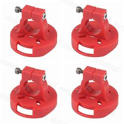 Vehicles-OCS 4Pcs/Set D12mm Plastic Mount Holder for 2204/2205/2206/2208/2212 brushless Motor Red Color