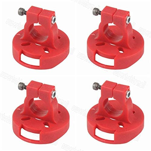 Vehicles-OCS 4Pcs/Set D12mm Plastic Mount Holder for 2204/2205/2206/2208/2212 brushless Motor Red Color