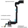 Johncase OEM Charging Port Dock Connector Flex Cable + Microphone + Vibrating Motor Buckle Replacement Part Compatible for iPhone X All Carriers (Gray)