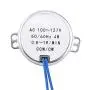 Synchronous Motor, 1Pc AC 100-127V 4W Electric Motor 50Hz 60Hz CCW CW Geared Motor for Electric Fan Ventilation Mechanism, Heater(0.8-1RPM)