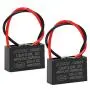 BEEYUIHF CBB61 Fan Capacitor 1.8UF 450V AC 50/60Hz 2 Wire for Fan/Ceiling Fan Motor Start Run Capacitance(Pack of 2Pcs)
