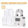 MNJ Motor Car Battery Terminal Connectors with Voltmeter - 0/4/8 AWG Positive Negative Battery Post Clamp and Shims for Car Auto Caravan Marine Boat Motorhome (Pair)