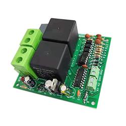 Taidacent 12V 24V Relay Control Board DC Motor Forward and Reverse Controller 80A High Current DC Motor Forward Reverse with Limit for Drive Module Lift Control (DC24V, P1 Inching Release to Stop)