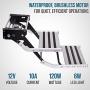 Hike Crew 12V Automatic RV Steps | Magnetic Switch Motorized 2-Step Platform & Power Kit w/LED Light, Aluminum & Steel Construction 440 Lb Capacity | Anti-Slip Grip Custom Control & Easy Bolt Assembly