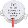 uxcell Electric Synchronous Synchron Motor - Turntable Motor AC 24V 50-60Hz CCW/CW 4W 30-36RPM