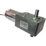 BEMONOC High Torque DC 12v Geared Reducer Motor 28 rpm Double Right Angle Out Shaft 10mm with Metal Gearbox Barbecue Motor