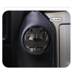 American Bully Pitbull Push to Start Button Cover, Car Ignition Button Cover, Car Start and Stop Button Decoration Ring, Anti Scratch Car Button Decoration Ring (Black)