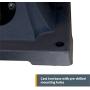 POWERTEC BF601C 6-Inch Heavy Duty Bench Buffer with 2 Extra Thick Spiral Sewn Buffing Wheels