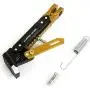 Universal Motorcycle Kickstand Accessories Adjustable Tripod Holder Side Parking Foot Support CNC Aluminum Foot Stand for Scooter Modified Motorbike Dit Pit Bike (Gold)