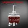 DaierTek Waterproof Reverse Polarity Toggle Switch 12V 30A DC Motor Control RV Power Jack Switch Momentary (ON)-Off-(ON) DPDT 3 Position 4PIN Wired