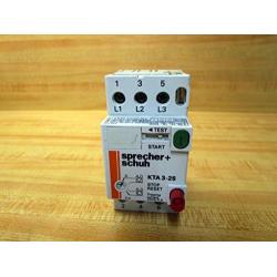 Sprecher & Schuh KTA3-25-6.3 Motor Controller 4-6.3Amp
