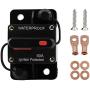KEDAKEJI 50 Amp Waterproof Circuit Breaker with Manual Reset for Car Marine Trolling Motors Boat ATV Manual Power Protect for Audio System Fuse,12V-48VDC