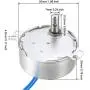 uxcell Synchronous Synchron Motor Electric Synchron Motor Turntable Motor Cup Turner Motor AC 100-127V 20-24RPM 50-60Hz CCW 4W