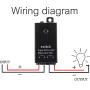 dstfuy Mini Wireless Switch 12V,5V/12V/48V/10A Relay Remote Switch for Lights,328FT Long Range for Ceiling Lights, Lamps, Industrial Control and Security Fields.