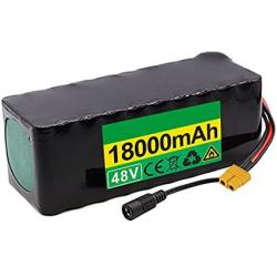 Wnicek 48V 18AH E-Bike Lithium Battery Customizable Battery Pack 13S 3P 21700 Battery for Motors Within 1000W for Electric Scooters Electric Tricycles Electric Wheelchairs with Charger