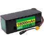 Wnicek 48V 18AH E-Bike Lithium Battery Customizable Battery Pack 13S 3P 21700 Battery for Motors Within 1000W for Electric Scooters Electric Tricycles Electric Wheelchairs with Charger