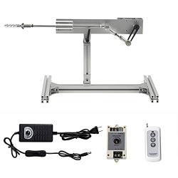 JQDML Cycle DIY Reciprocating Linear Motor, 12 Volt Long Adjustable Stroke 1.2inch-6.3 inch Linear Actuator 12-95rpm Variable Speed with Remote Controller DC Power Adapter JQ-RL-YY05