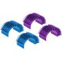 MECCANIXITY Motor Heat Sink Cooling Fins Aluminum 36mm Dia Sky Blue Purple for Motor 4pcs